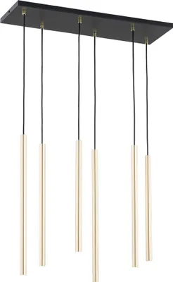 Zdjęcie produktu dla Lampa wisząca SELTER złoto-czarna 6xG9x8W metal wym:130x70x22cm IP20 Emibig