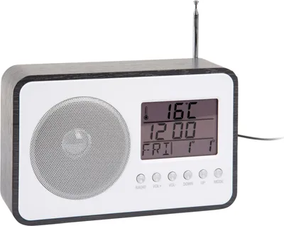 Produktbild von Karlsson - Wecker Fm Radio - Schwarz - 19.2x6.6x12.5cm