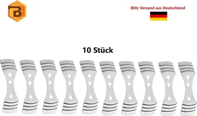 Produktbild von 10 Stk. Dochthalter, Kerzendocht Halter, 6 bis 9cm anpassbar, Zentrierwerkzeug