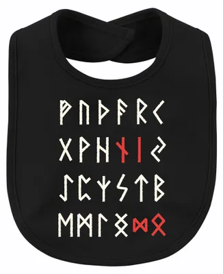 Immagine prodotto di Alfabeto runico nordico, alfabeto vichingo, Futhark, Odino, Germani, Valhalla, articolo unico, colore nero