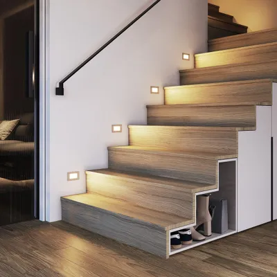 Image de HOFTRONIC - Appliques murales LED Dillon lot de 4 3W 3000K IP54 Acier inox