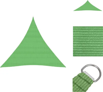 Image de vidaXL Voile d'ombrage 160 g/m² Vert clair 4x4x4 m HDPE - Parasols & Protection solaire