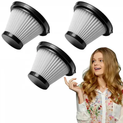 Imagen del producto de Filtros para aspiradora Deerma DX115C y DX115S - 3 unidades - Diámetro de 101 mm - Filtros de repuesto