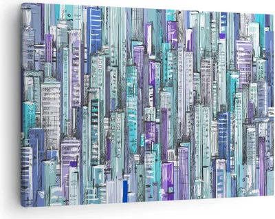 Produktbild von Bild auf Leinwand - Leinwandbild - Abstraktion modern - 70x50cm - Wand Bild - Wanddeko - Wandbilder - Leinwanddruck - Bilder - Kunstdruck - Wanddekoration - Leinwand bilder - Wandkunst - AA70x50-3857