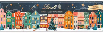 Zdjęcie produktu dla Lindt Winterhäuser tabliczka czekolady mlecznej winter design 300g