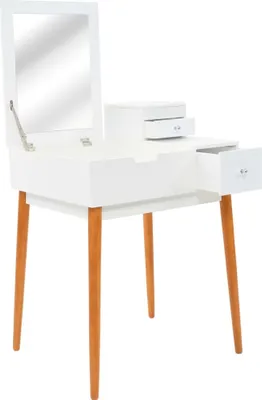 Obrázek produktu pro Toaletní stolek se zrcadlem MDF 60 x 50 x 86 cm