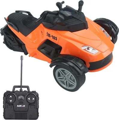 Image de MoFun 869-72A 1:14 Télécommande Moto Sport à Trois Roues Jouet Moto(Orange)