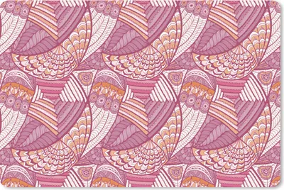 Produktbild von MuchoWow® Mauspad Mousepad Mädchen - Federn - Rosa - Muster - Mädchen - Kinder - Kinder 27x18 cm - Mousepads - Maus Mat - Pad - Mausunterlage - Büroartikel - Desk Matten
