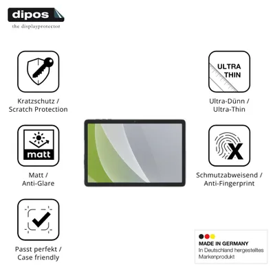 Image de 2x Film de protection d'écran pour TABWEE Android 16 Tablet 10 Pouces protecteur antireflet dipos