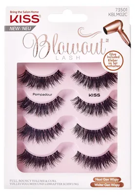 Produktbild von Künstliche Wimpern KISS Blowout Lash Multipack Pompadour, Schwarz, Volumen,