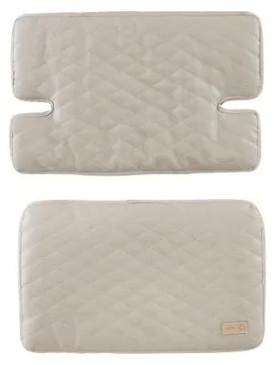 Image de roba Réducteur de siège 2 pièces 'Greyish matelassé' - Accessoires pour chaise haute 'Nature Up' - Coussin d'assise essuyable & rembourré - A partir de 6 mois - Beige