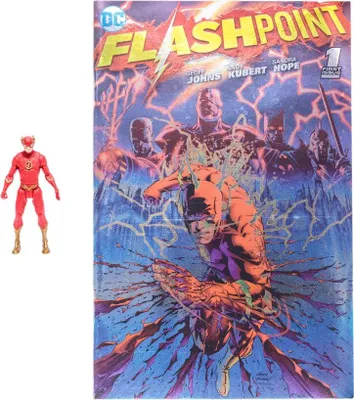 Image de McFarlane Toys DC Direct Page Punchers Actionfigur & Comic The Flash (Flashpoint) Metallic Cover Variant (SDCC) 8 cm