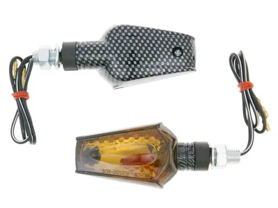 Obrázek produktu pro Blinker Set M10 Carbon-Look Beamer getönt, kurz