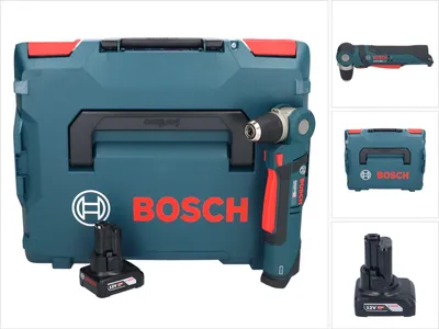 Produktbild von Bosch Professional GWB 12V-10 Akku Winkelbohrmaschine 12 V + 1x Akku 6,0 Ah + L-Boxx - ohne Ladegerät