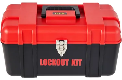 Image de Kit de verrouillage et d'étiquetage, 42 pièces - Sécurité électrique - Cadenas en acier