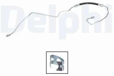 Produktbild von DELPHI LH7604 Bremsschlauch passend für PEUGEOT PARTNER Tepee PARTNER Kasten PARTNER Pritsche/Fahrgestell für CITROËN BERLINGO (B9)