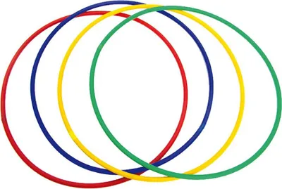 Zdjęcie produktu dla Sporti France Hula Hoop z obciążnikiem 4 jednostki wielokolorowy wielokolorowy jeden rozmiar