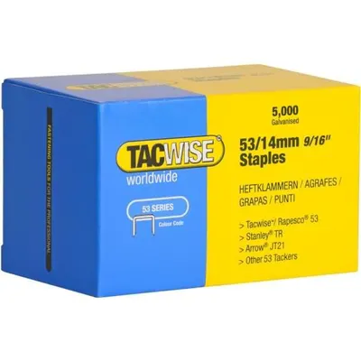 Produktbild von TACWISE Heftklammern 53/14 mm verzinkt 5.000 Stück