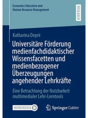 Obrázek produktu pro Universitäre Förderung medienfachdidaktischer Wissensfacetten und medienbezogener Überzeugungen angehender Lehrkräfte