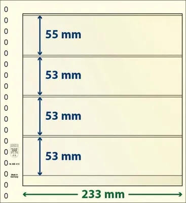 Produktbild von Lindner dT802412P dT-Blanko-Blatt 5er Pack