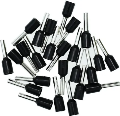 Produktbild von Aderendhülsen 1,50mm² (schwarz), isoliert, 25 Stück