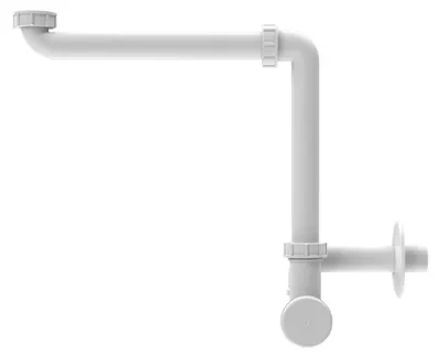Produktbild von HL Hutterer & Lechner HL137N/40, Waschtisch-Raumsparsiphon, DN40x5/4", 1 Stk.