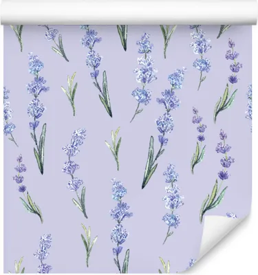 Produktbild von 10m VLIES TAPETE Rolle Blumen Lavendel Blätter Natur Pflanzen XXL