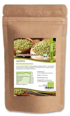 Produktbild von Mynatura  Mungobohnen – ab 1000g - 1 Beutel