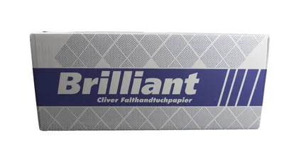 Produktbild von Falthandtuch Brillant 1lg naturweiß