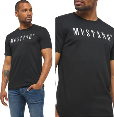 Obrázok produktu pre MUSTANG Pánske, tričko STYLE ALEX C LOGO TEE, L, čierne, športové, tričko, košeľa