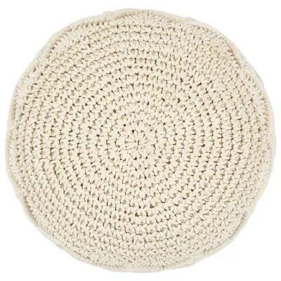 Obrázok produktu pre vidaXL Macramé Sedací puf ručne vyrobený 45 x 30 cm Bavlna