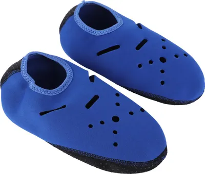 Produktbild von Verdickte rutschfeste Tauchsocken, Schwimmen, Schnorchelausrüstung für Männer und Frauen, Wassersport, Blau, L (Innenlänge 24,5 cm)
