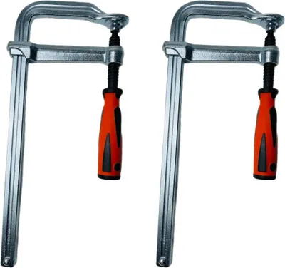 Produktbild von 1 Stück Profi Ganzstahl Schraubzwinge 200 x 120 mm Tischzwinge Zwingen