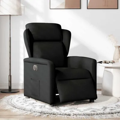 Produktbild von vidaXL Relaxsessel Elektrisch Schwarz Stoff