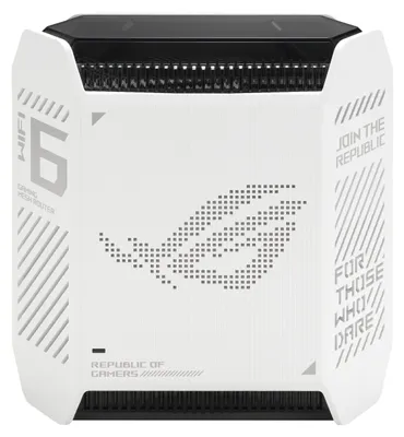 Produktbild von ASUS ROG Rapture GT6, Weiß, Intern, Mesh-Router, Leistung, 538,8 m², Tri-Band (2,4 GHz / 5 GHz / 5 GHz)
