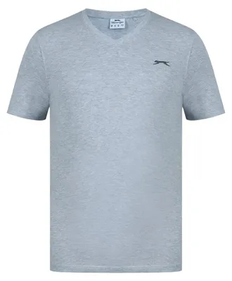 Produktbild von Slazenger - T-Shirt für Herren, Baumwolle GT22231 (XXL) (Grau meliert)
