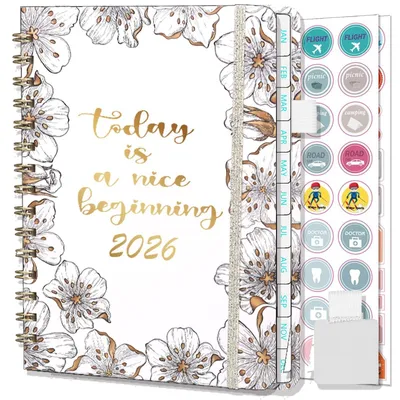 Productafbeelding van Agenda 2026 Weekplanner A5 met Penlus en Stickers