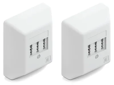 Produktbild von deleyCON Telefondose TAE NF/F Anschlussdose NFF, 2 Stück - Weiß