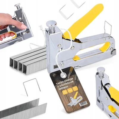 Produktbild von TRCR Handtacker Polsterhefter Metall 4-14 mm mit 1000 Klammern