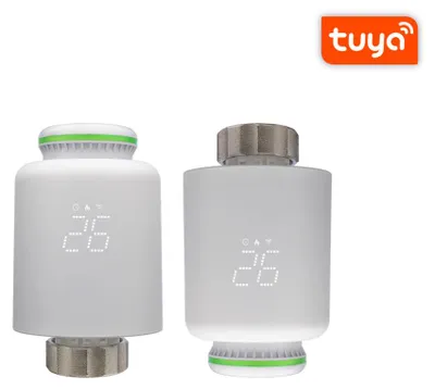 Produktbild von BOT Intelligenter WLAN-Thermostatkopf Tuya TH10, weiß