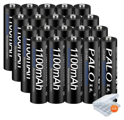 Image de Chargeur de piles, écran LCD, technologie de charge intelligente, 20 piles AAA