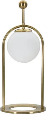 Zdjęcie produktu dla Stolná lampa o Ferretti Glamy Arc E14 Ø 21x50 cm zlatá biela