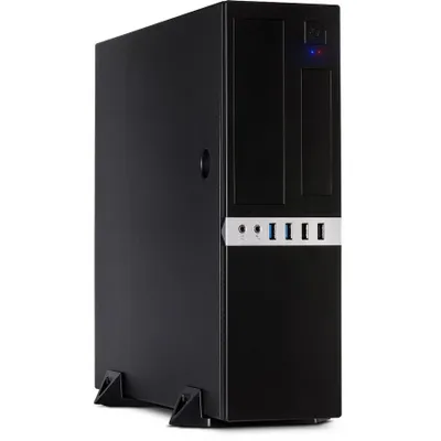 Produktbild von Inter-Tech IT-503, Mini Tower, PC, Schwarz, micro ATX, Mini-ITX, Metall, Heimbüro