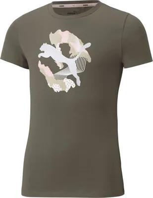 Immagine prodotto di T-shirt Puma da bambino Alpha Tee G Grape Leaf Khaki - 176