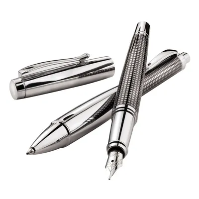 Produktbild von Schreibset Füller und Kugelschreiber Metall Etui Schreibgeräte blauschreibend