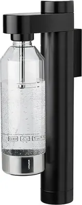 Image de Stelton Brus à gazéifier l'eau avec support mural, acier inoxydable, plastique, Black, 2102-1