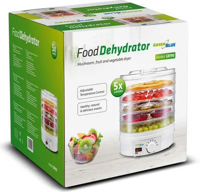 Immagine prodotto di Disidratatore Disidratatore Essiccatore di frutta Regolatore di temperatura 350W 5 setacci da 35 mm ciascuno