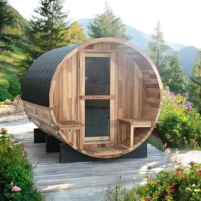 Productafbeelding van Finse sauna inSPORTline Viduor 600 – cederhout; uitvoering met elektrische oven van 6 kW