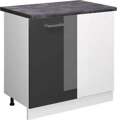 Image de Meuble d'angle Vicco R-Line Anthracite Haute brillance 86cm , PT Anthracite, Model 46135