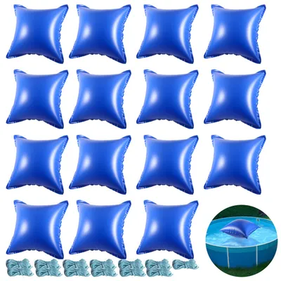 Productafbeelding van TolleTour 15 stuks zwembadkussens, winterkussens voor zwembaden, luchtkussens, 122 x 122 x 60 cm. Zwembadkussens, luchtkussens, winterkussens voor afdekzeilen en zwembadafdekkingen, geschikt voor winteropslag